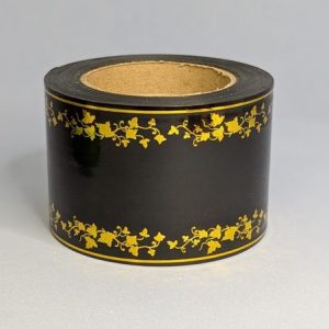 A861 Черный виноградный лист 8х50.