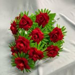 Б2000 Букет розы бархатной с розеткой