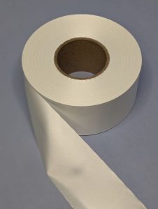 PS430 Лента сатиновая белая 80мм х 200м