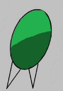 Фон овал 1,4м(Усиленный)