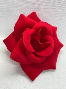 Г426 Голова розы бархатной "Леди средняя"