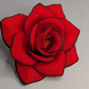 Г216 Голова розы бархатной d-16см.