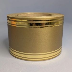 Лента с золотой полосой 8/50