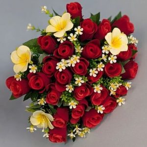 Б2884 Букет бутонов роз бархатный 30г.