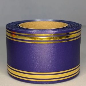 Лента с золотой полосой 8/50